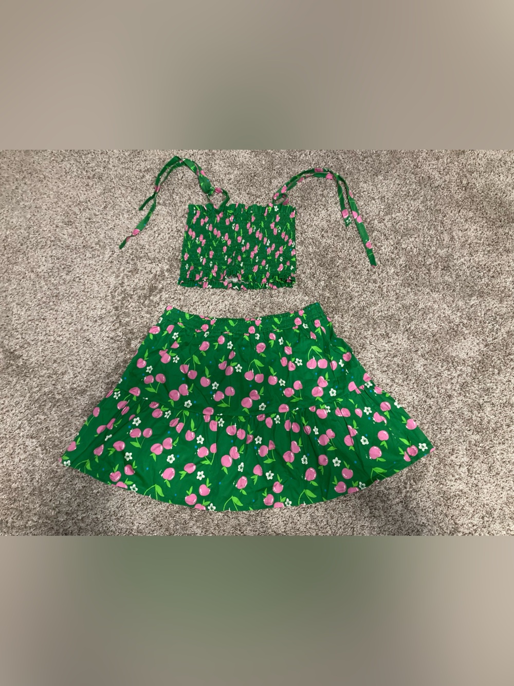 Cherry & Mint 2 Pc Green W/ Cherry Outfit Set Women’s XL